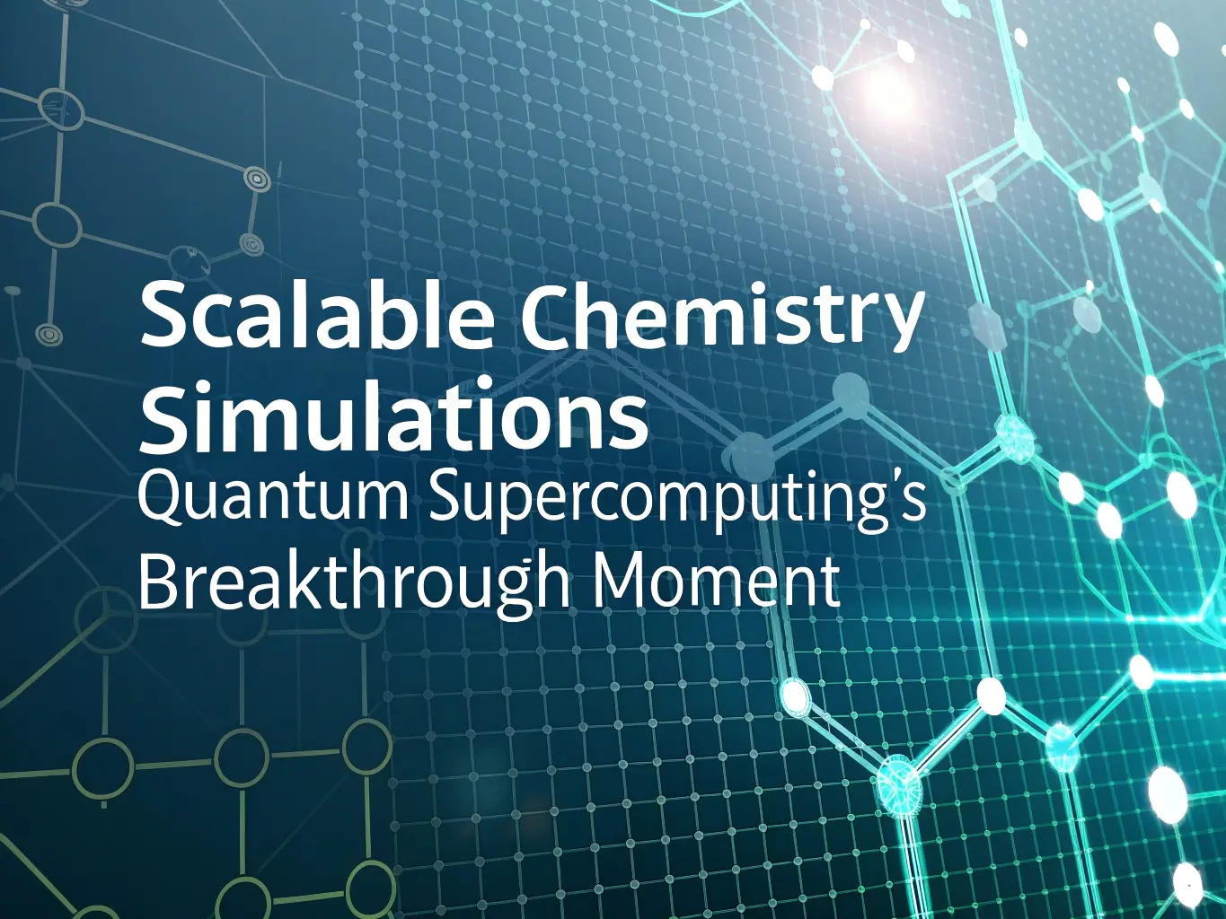 Scalable Chemistry Simulations: Quantum Supercomputing’s Breakthrough ...